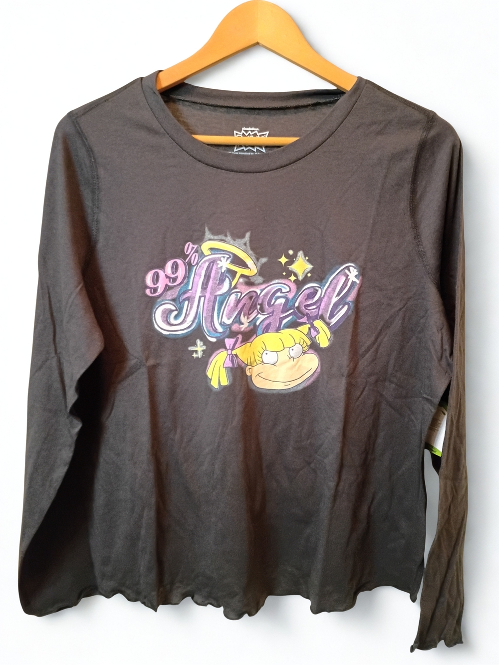 Torrid Size 0 NWT Rugrats Angelica 99% Angel Cropped Long Sleeve Shirt